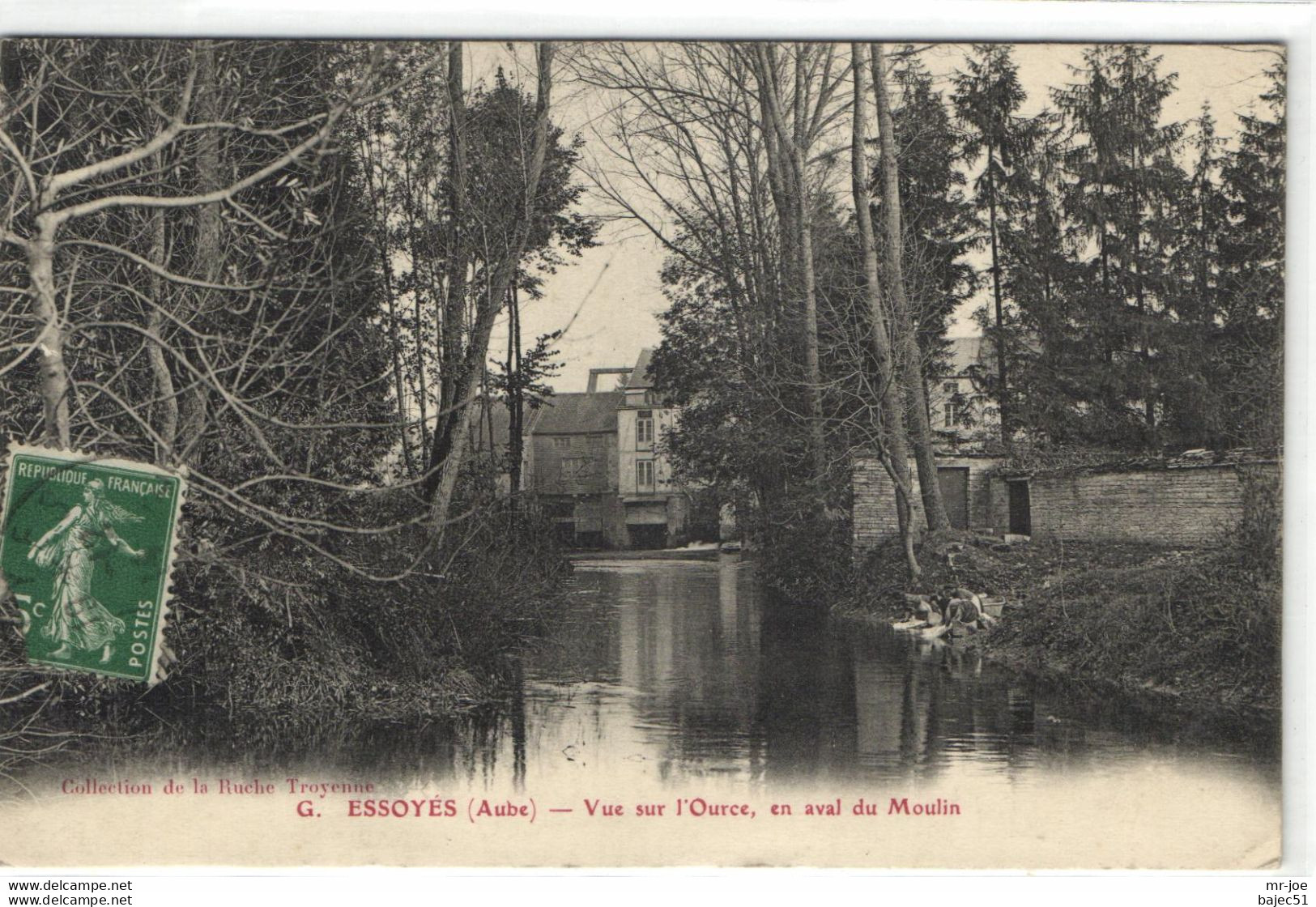 Essoyes - Vue Sur L'ource, En Aval Du Moulin - Essoyes