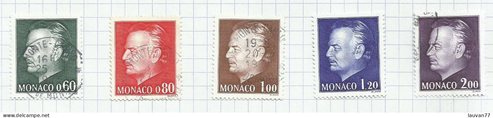 Monaco N°992 à 996 Cote 8.60€ - Gebraucht