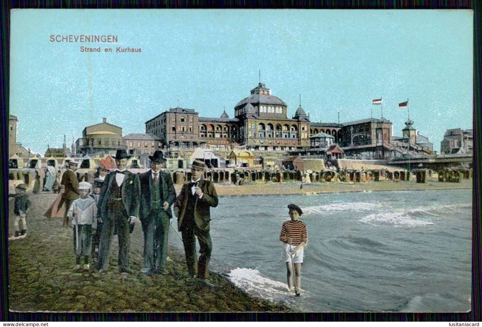 SCHEVENINGEN - Strand En Kurhaus. ( Ed. Dr. Trenkler Co. Nº 1907 Sev. 158) Carte Postale - Scheveningen