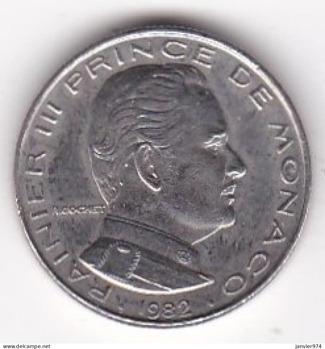 Monaco . 1/2 Franc 1982 Rainier III, En Nickel - 1960-2001 Neue Francs