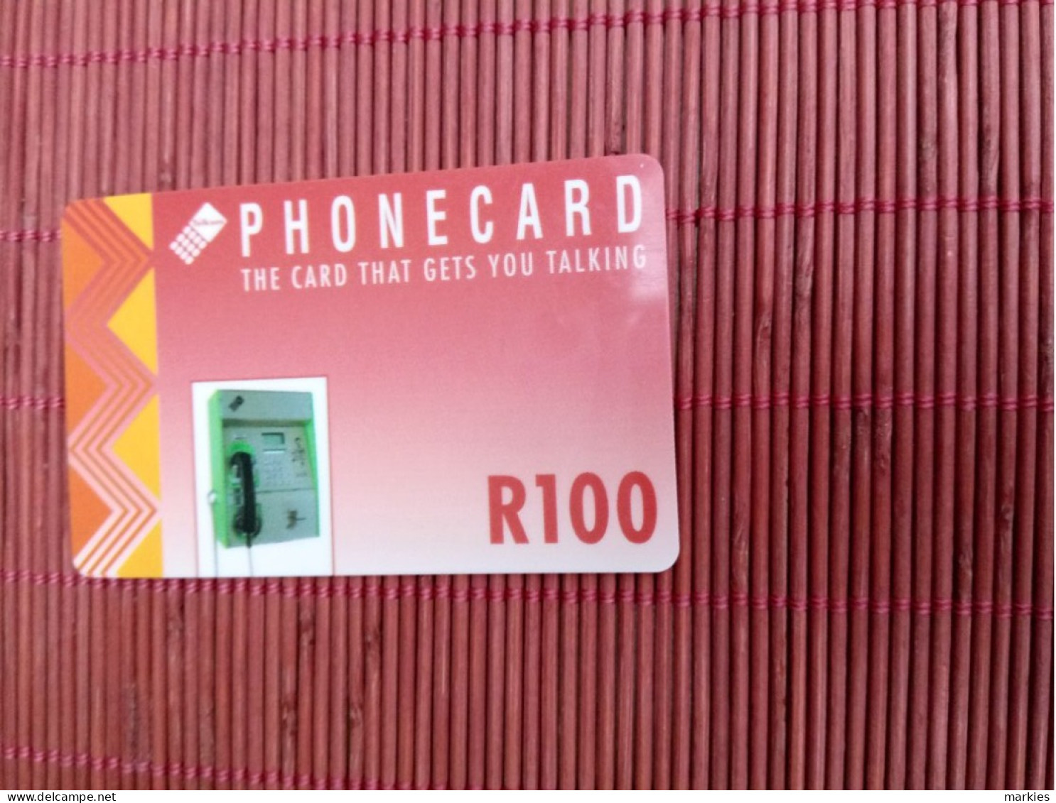 South Africa  Phonecard R 100 Used  2 Photos Rare - South Africa