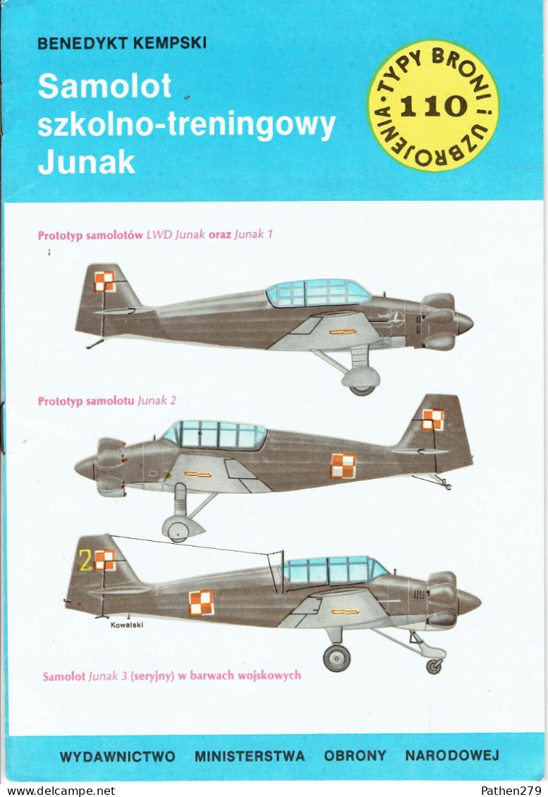 Typy Broni I Uzbrojenia N° 110 - Revue Polonaise D'armes Et Armements - Avion école Junak - 1986 - Aviation