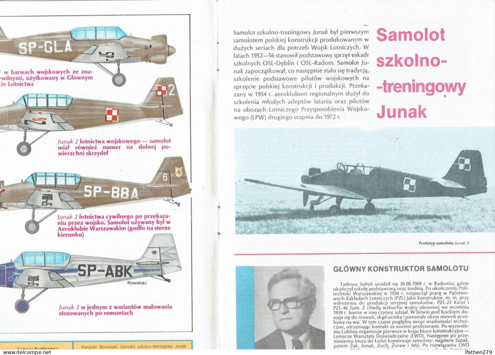 Typy Broni I Uzbrojenia N° 110 - Revue Polonaise D'armes Et Armements - Avion école Junak - 1986 - Aviation