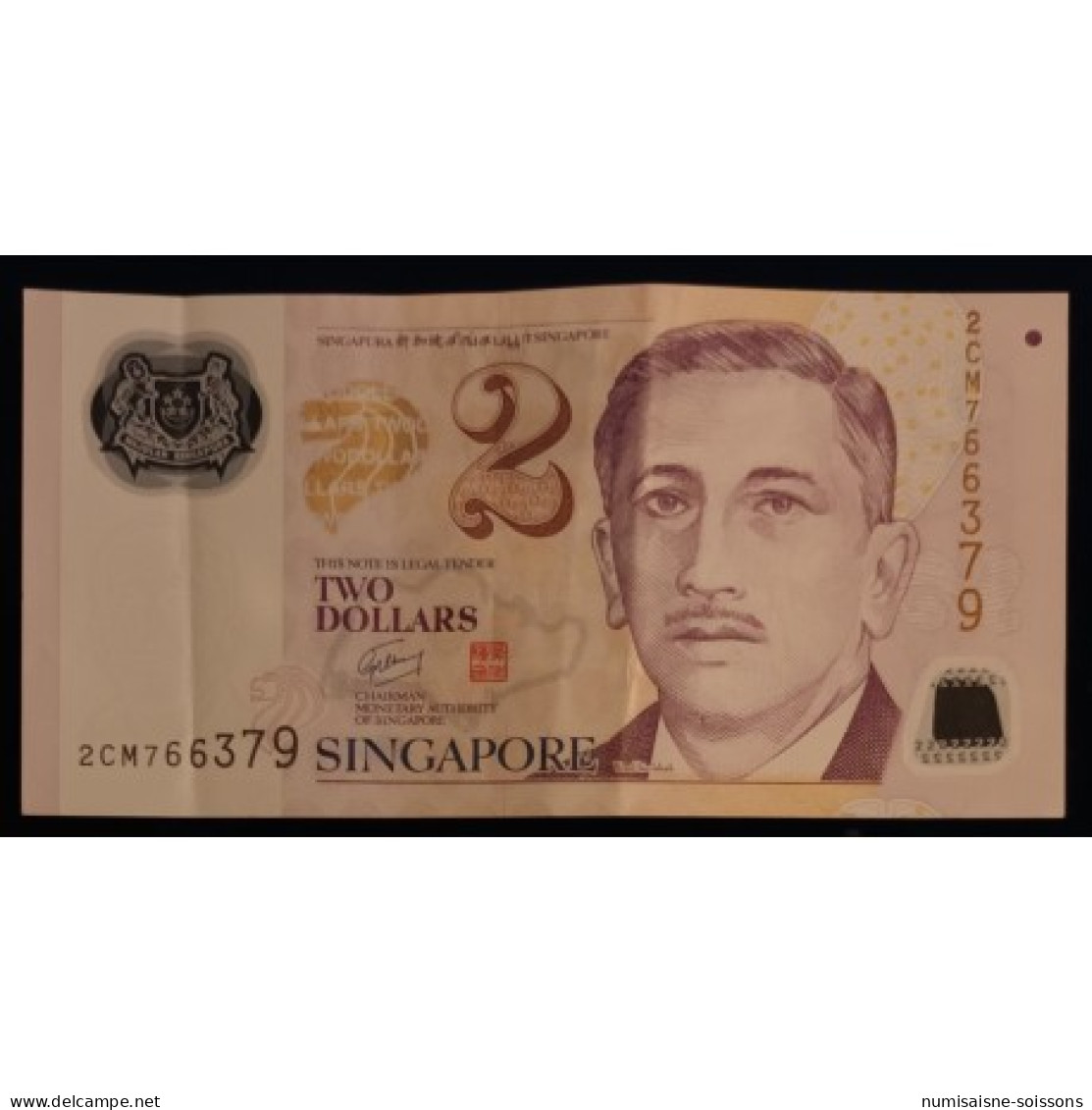 SINGAPOUR - PICK 46 A - 2 DOLLARS - 2005 - POLYMERE - SUP - Singapore