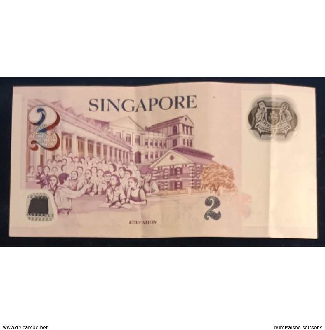 SINGAPOUR - PICK 46 A - 2 DOLLARS - 2005 - POLYMERE - SUP - Singapore