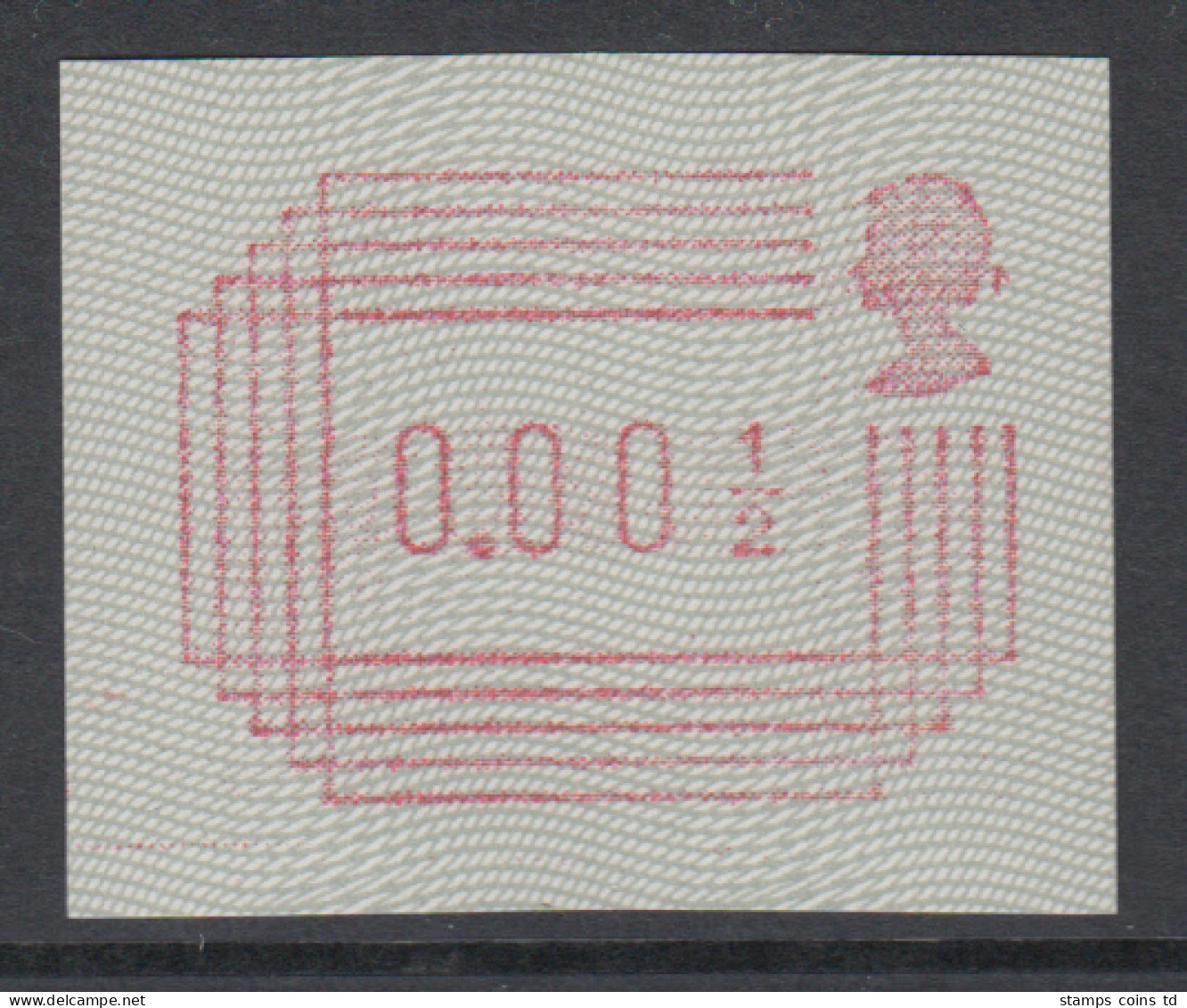 Großbritannien FRAMA-ATM  1.Ausgabe 1984, Kleinwert 0,001/2 , Mi.-Nr. 1  **  - Andere & Zonder Classificatie