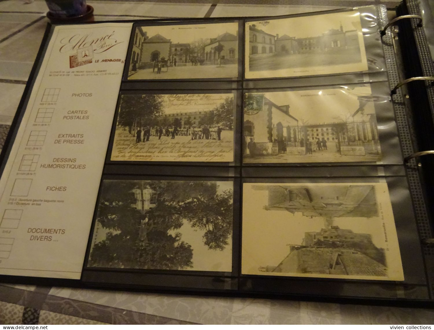 Collection de cartes du Loir et Cher dans un bel album robuste et en très bon état nombreuses belles animations villages