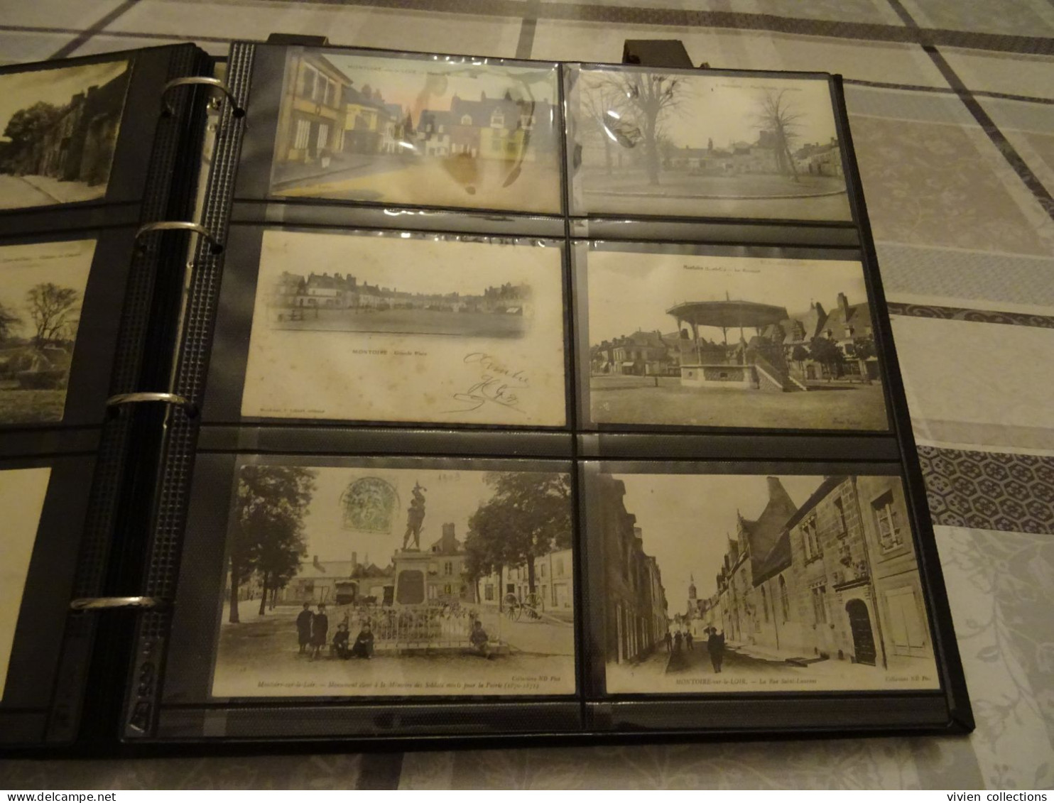 Collection de cartes du Loir et Cher dans un bel album robuste et en très bon état nombreuses belles animations villages