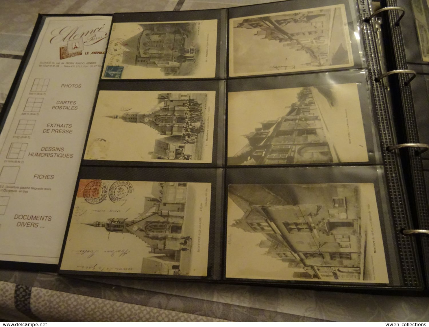 Collection de cartes du Loir et Cher dans un bel album robuste et en très bon état nombreuses belles animations villages