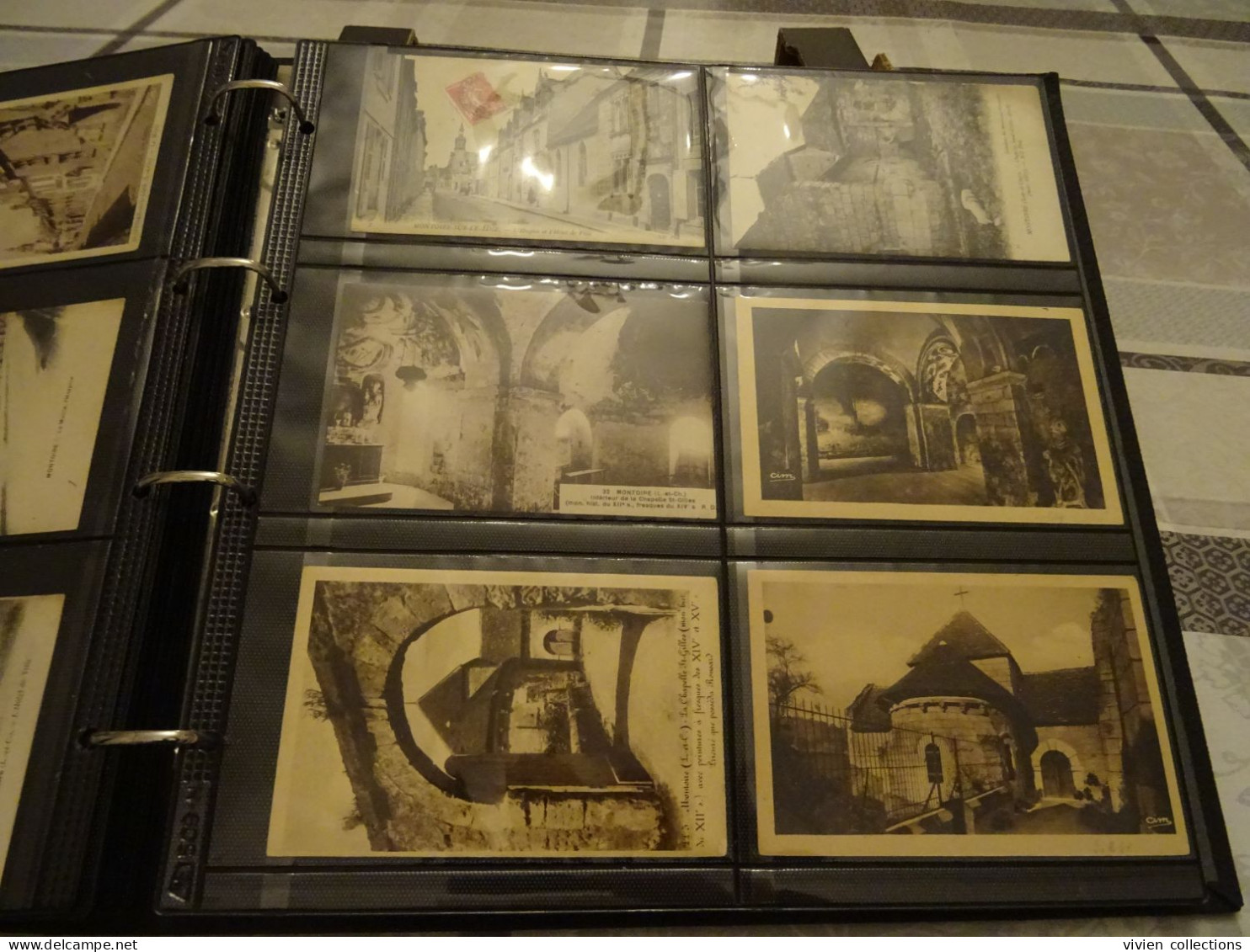 Collection de cartes du Loir et Cher dans un bel album robuste et en très bon état nombreuses belles animations villages