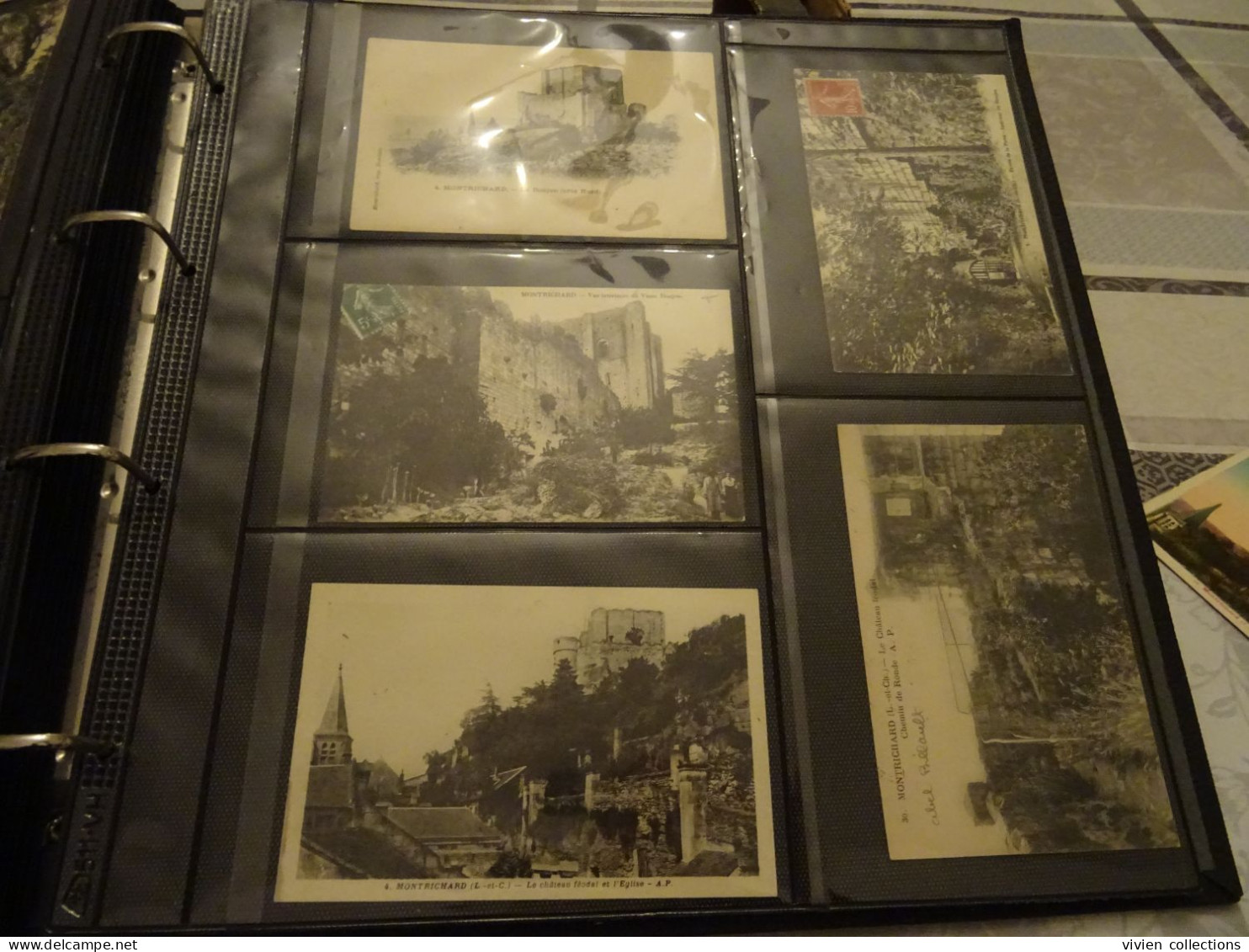 Collection de cartes du Loir et Cher dans un bel album robuste et en très bon état nombreuses belles animations villages