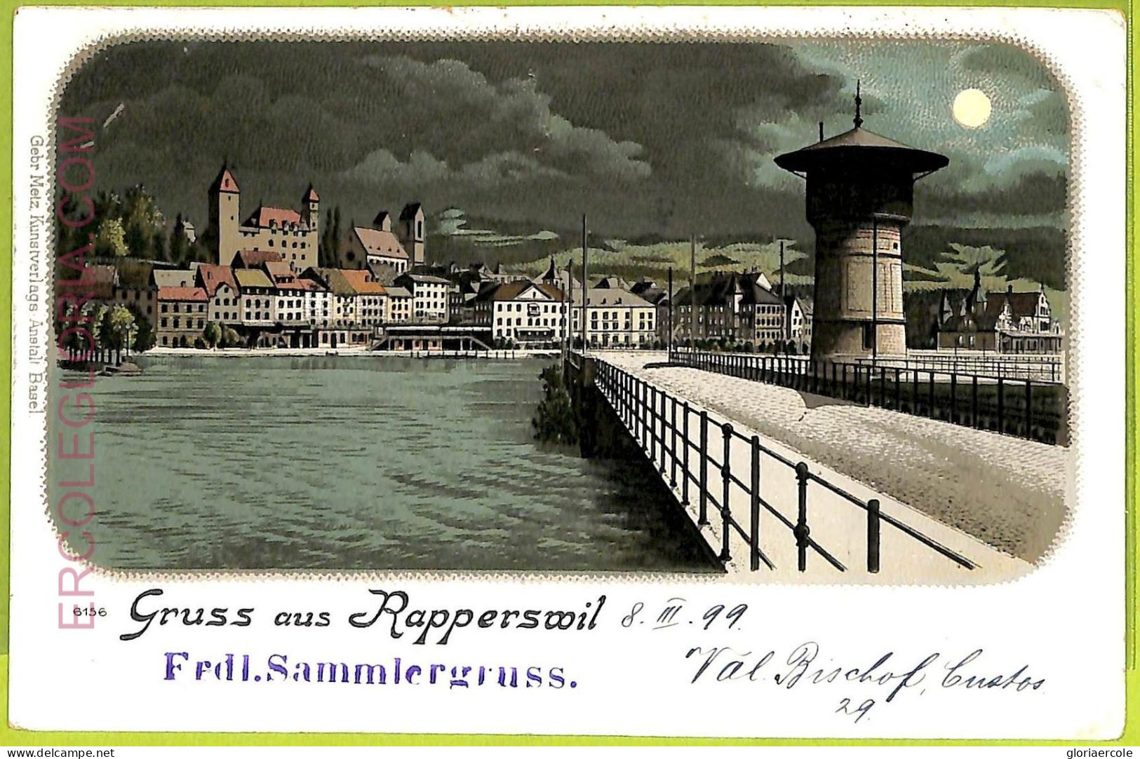 Ad4962 - SWITZERLAND -Ansichtskarten VINTAGE POSTCARD-Gruss Aus Rapperswil-1899 - Rapperswil