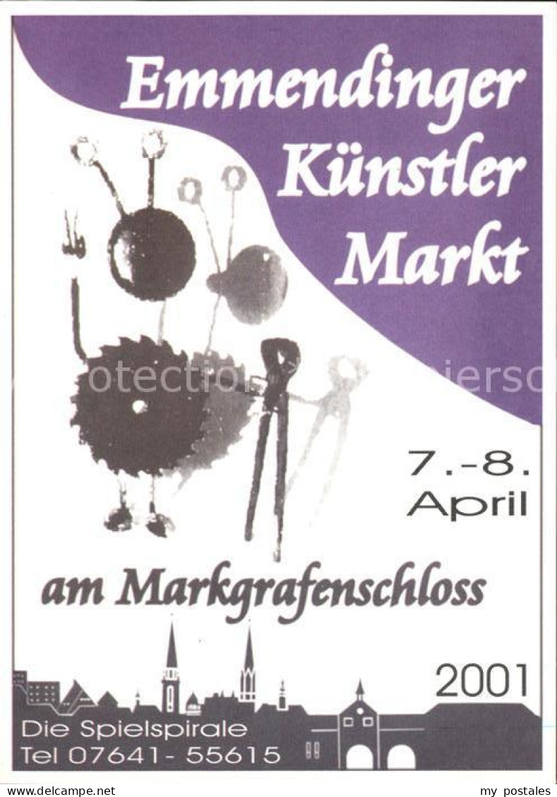 71913473 Emmendingen Plakat Emmendinger Kuenstler Markt Am Markgrafenschloss Emm - Emmendingen