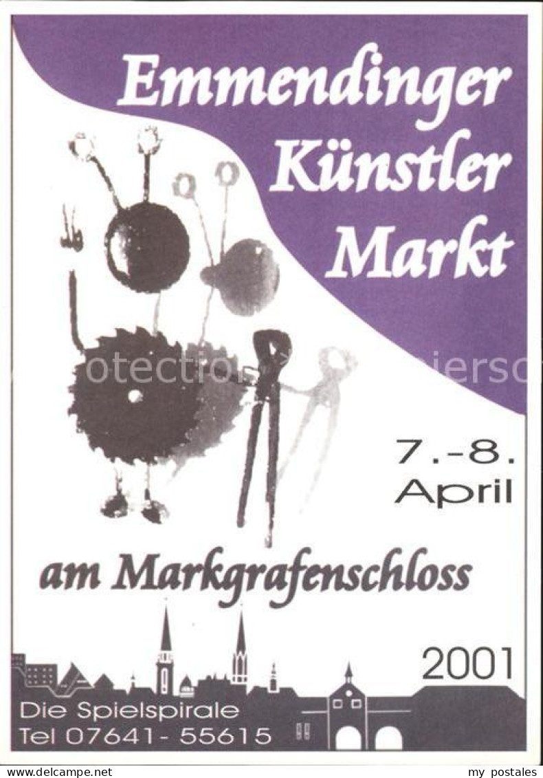 71913472 Emmendingen Plakat Emmendinger Kuenstler Markt Am Markgrafenschloss Emm - Emmendingen