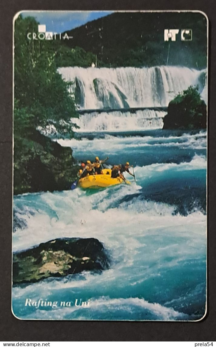 Croatia  -Rafting River Una Chip Card Used - Kroatië