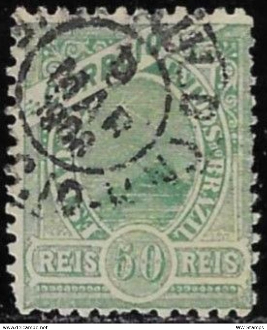 Brazil 1900 Used Stamp Bay Of Rio De Janeiro Sugarloaf Mountain 50 Reis [WLT1856] - Gebraucht