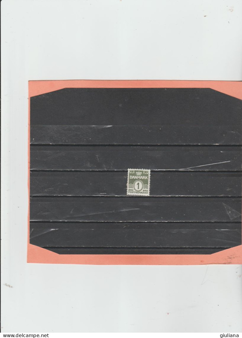 Danimarca 1969  - (UN) 496A"Serie Ordinaria. Tipi Precedenti. Carta Fluorescente. Cifra In Ovale " - 1o Grigio Ver - Unused Stamps