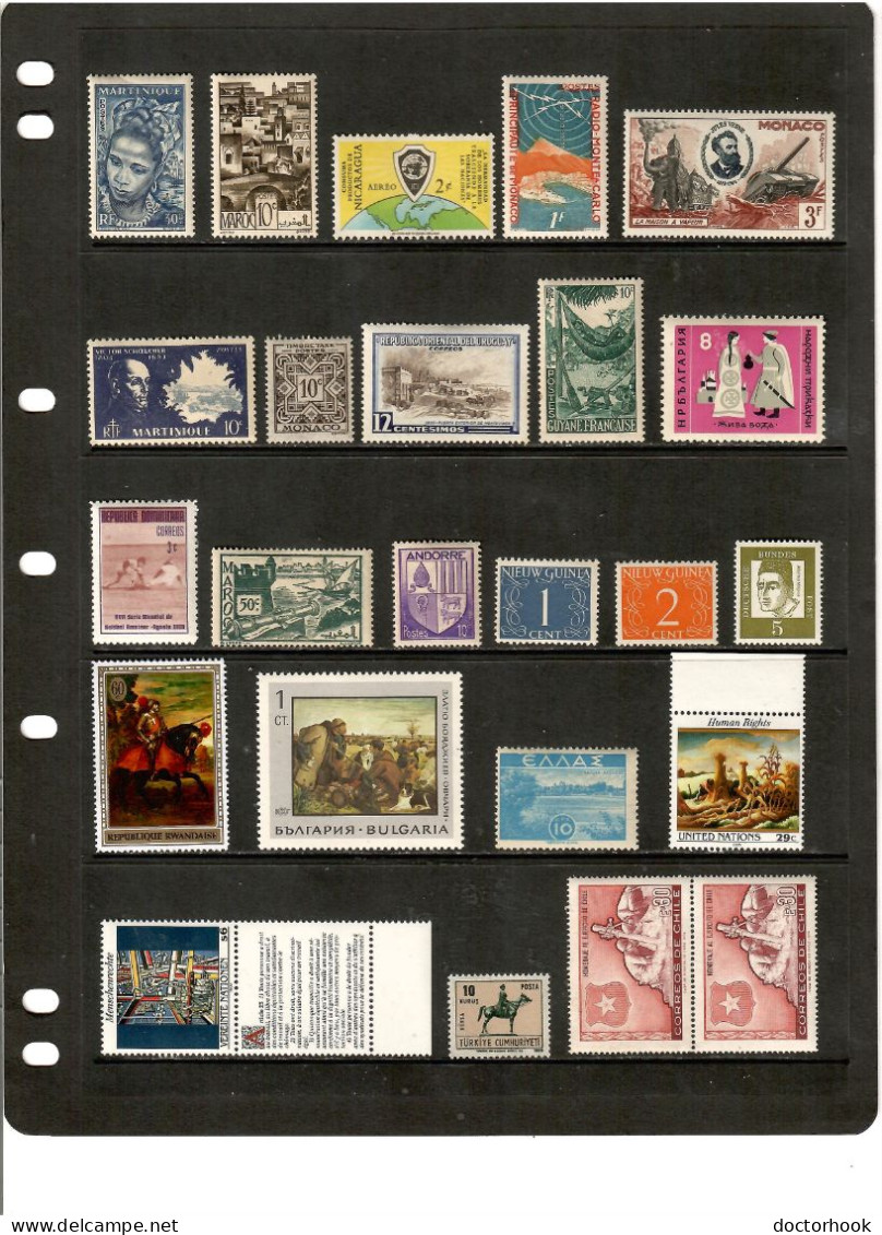 WORLDWIDE---Collection Of MINT NEVER HINGED DL-1345 - Collections (sans Albums)