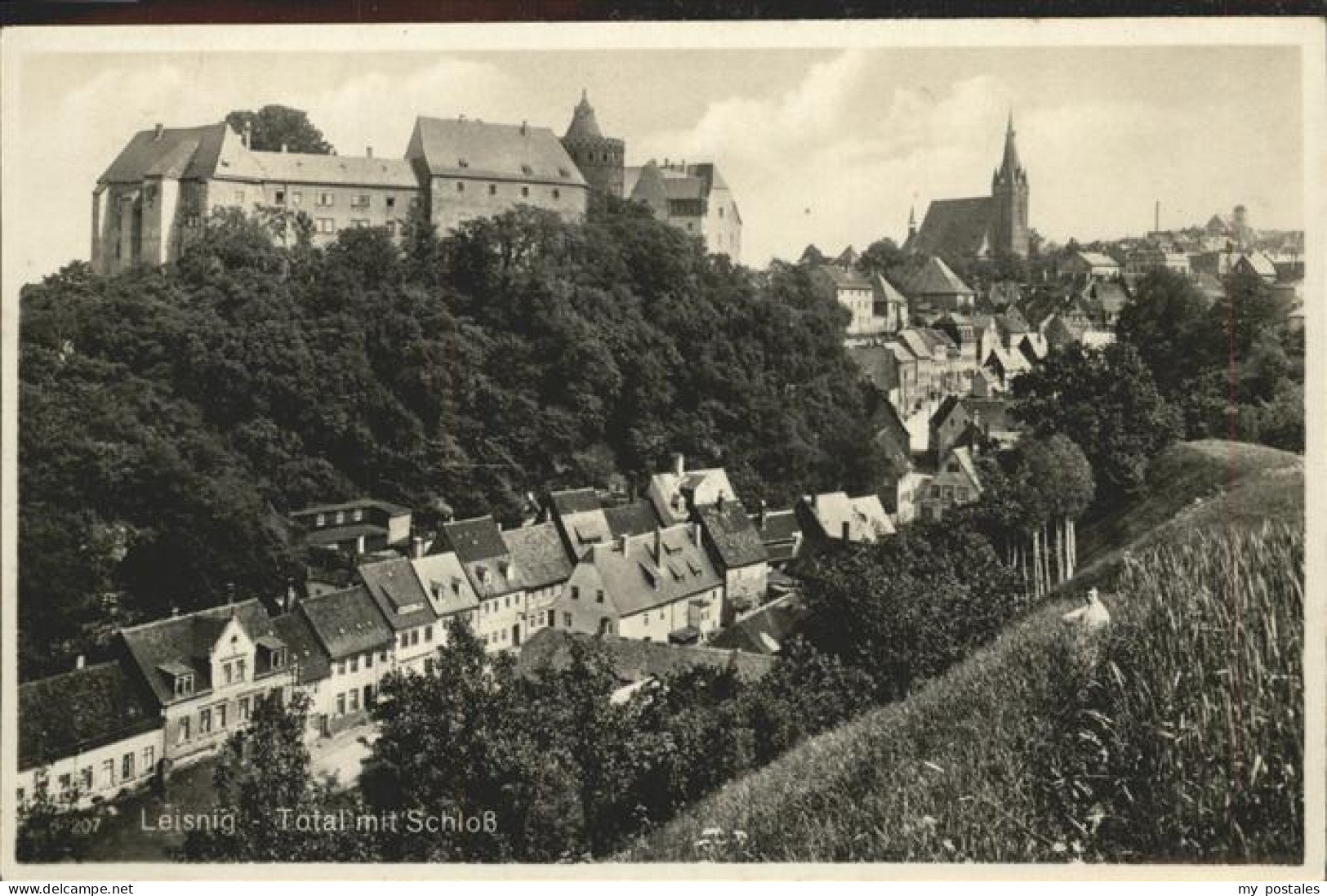 41331468 Leisnig Teilansicht Mit Schloss Mildenstein Kirche Leisnig - Leisnig