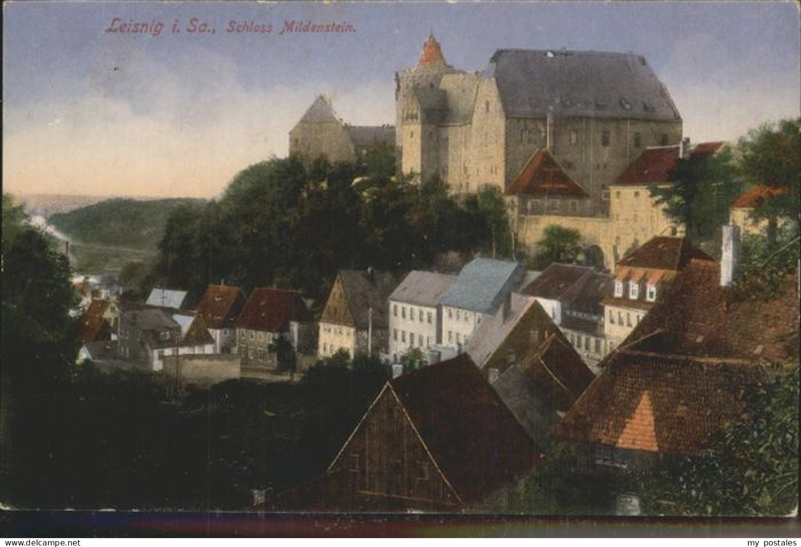 41331381 Leisnig Teilansicht Mit Schloss Mildenstein Leisnig - Leisnig