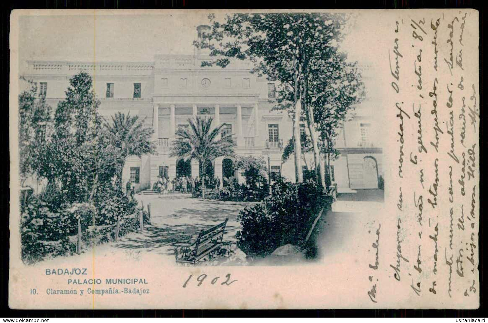 BADAJOZ - Palacio Municipal ( Ed. Claramón Y Compañia Nº 10) Carte Postale - Badajoz