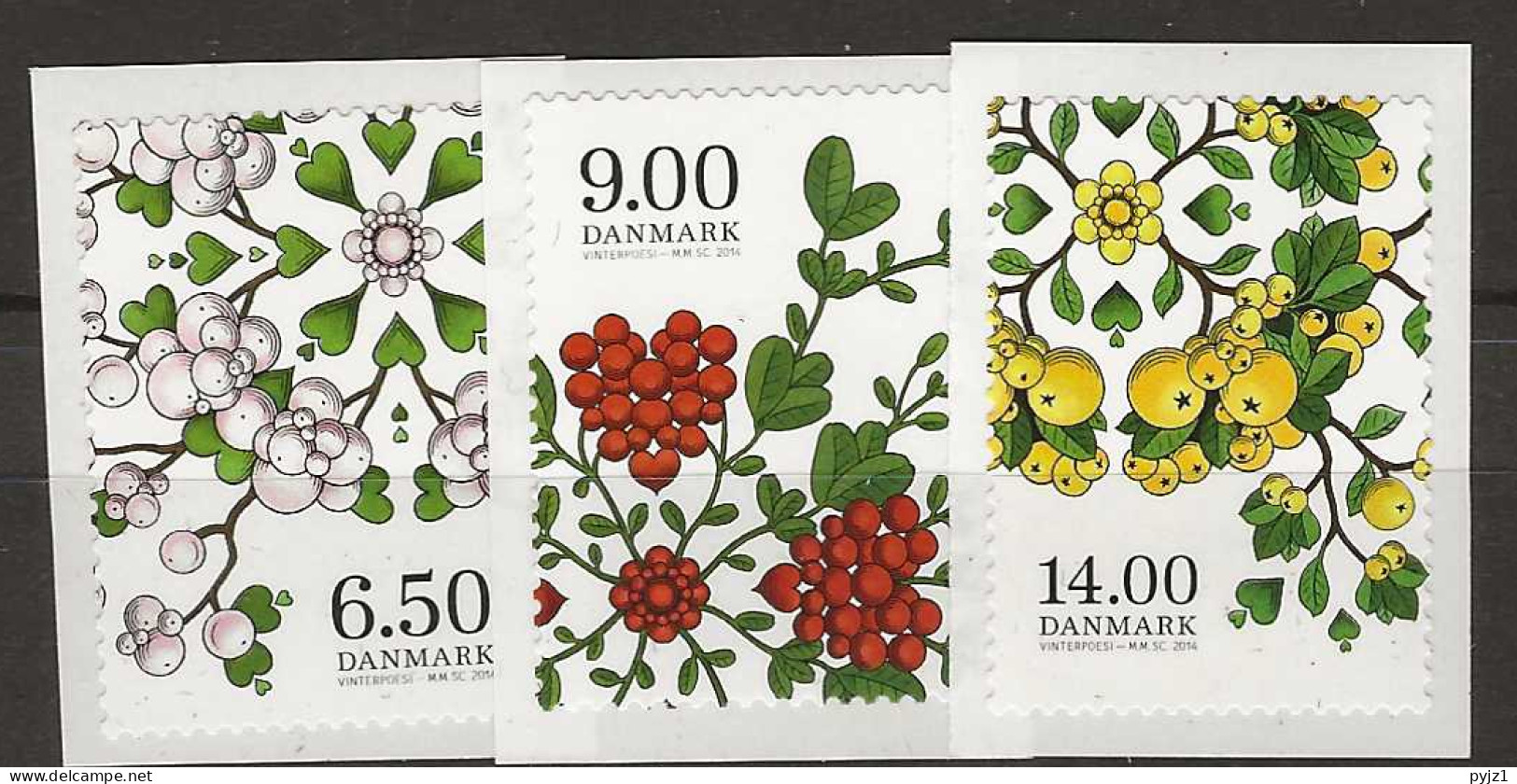 2014 MNH Denmark,  Postfris** - Nuevos