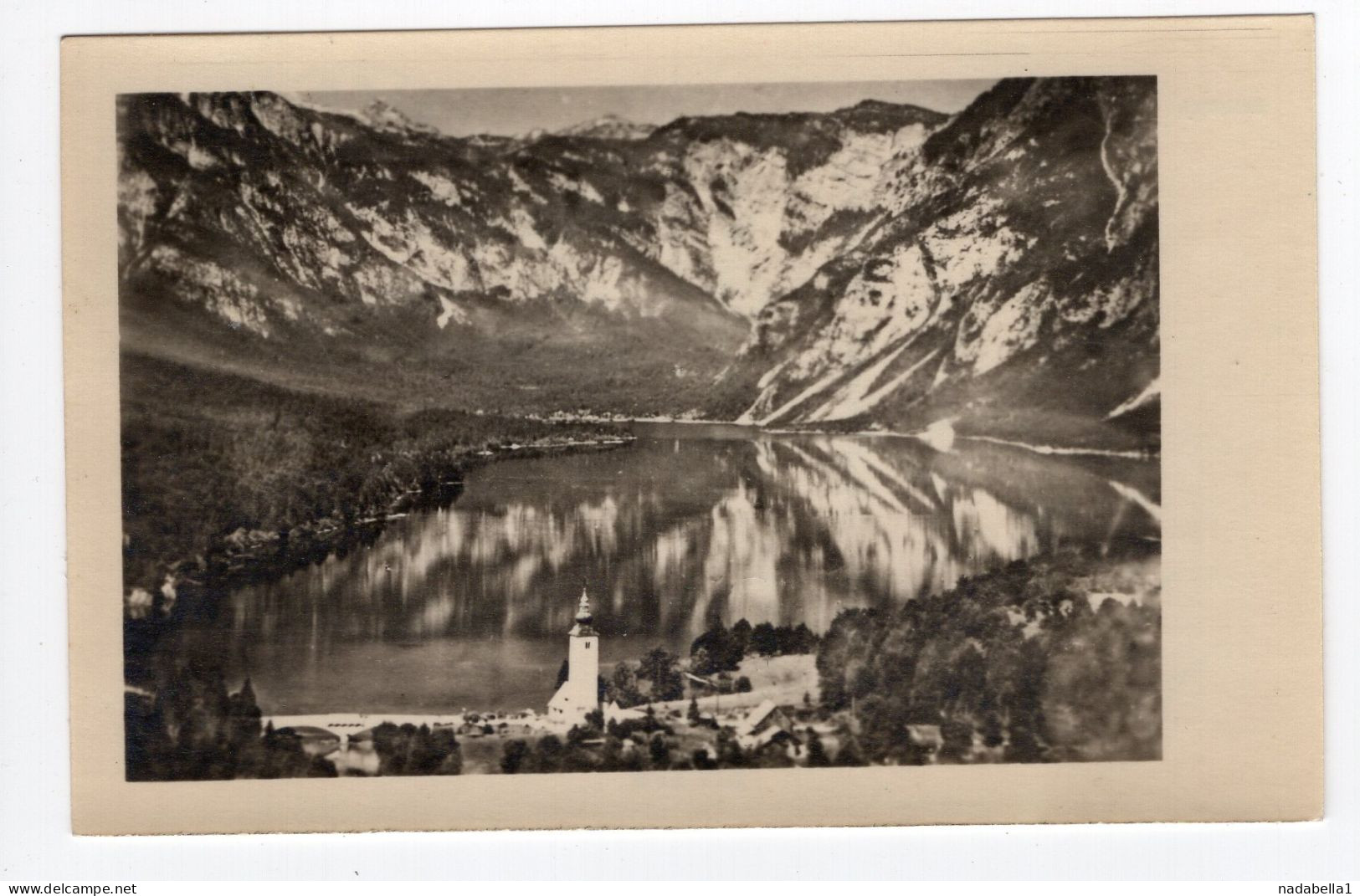 1957. YUGOSLAVIA,SLOVENIA,BLED,BOHINJ LAKE,POSTCARD,USED - Jugoslawien