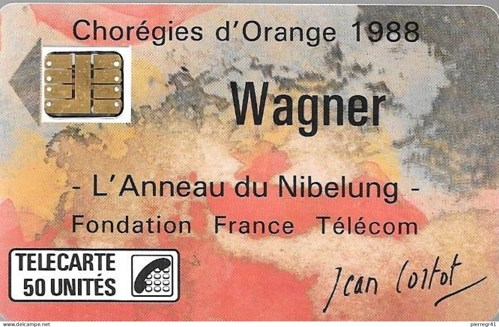 CARTE-PUBLIC-F23-50U-SC3-1988-WAGNER-V°N°6Pe 102803--UTLISE-TBE/LUXE - 1988