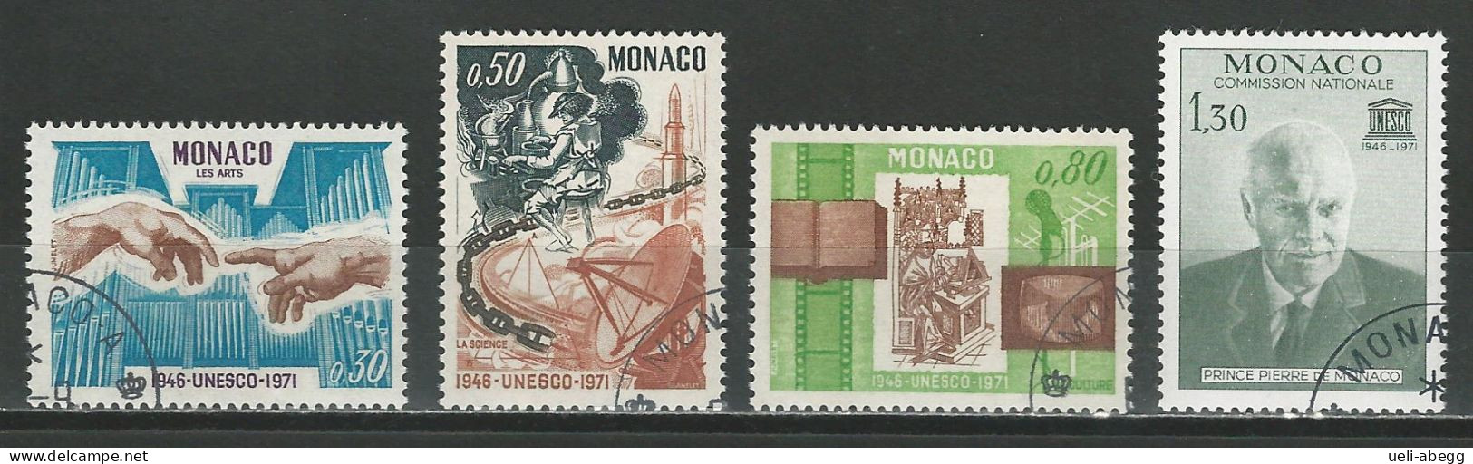 Monaco Mi 1005-08 O Used - Used Stamps