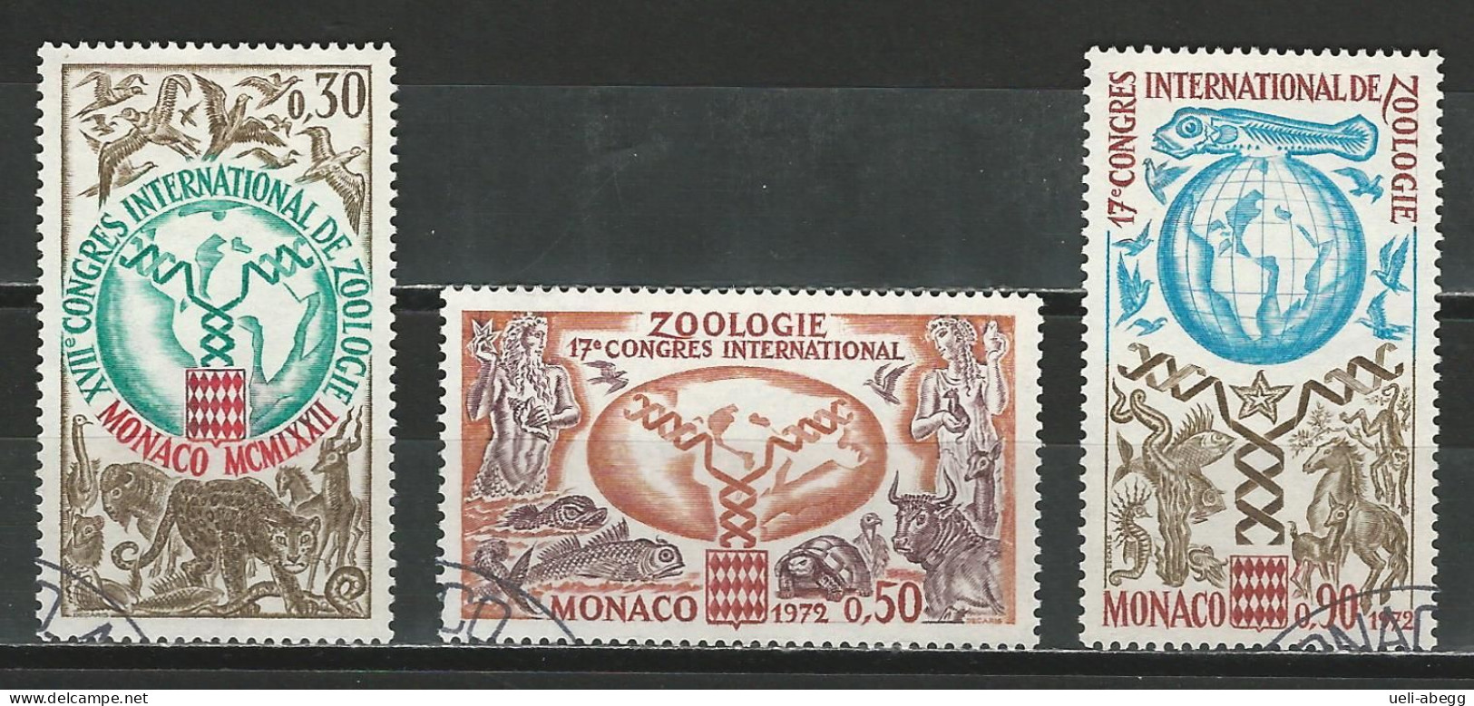 Monaco Mi 1051-53 O Used - Used Stamps
