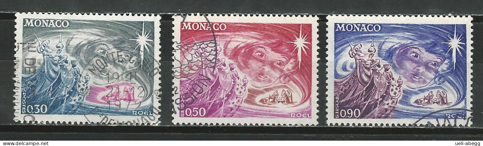 Monaco Mi 1054-56 O Used - Used Stamps
