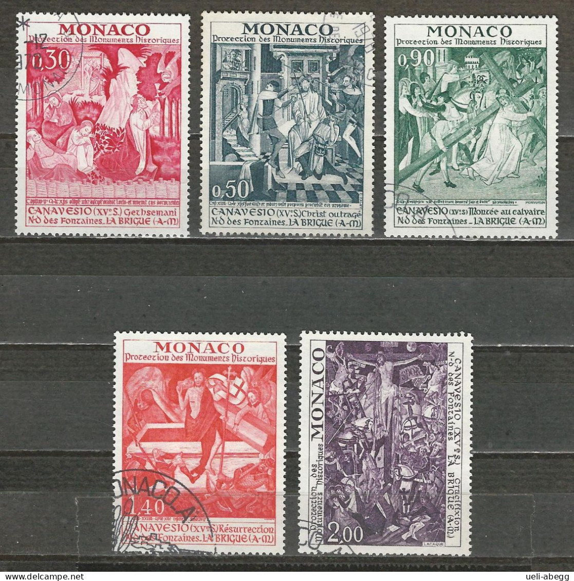 Monaco Mi 1061-65 O Used - Used Stamps