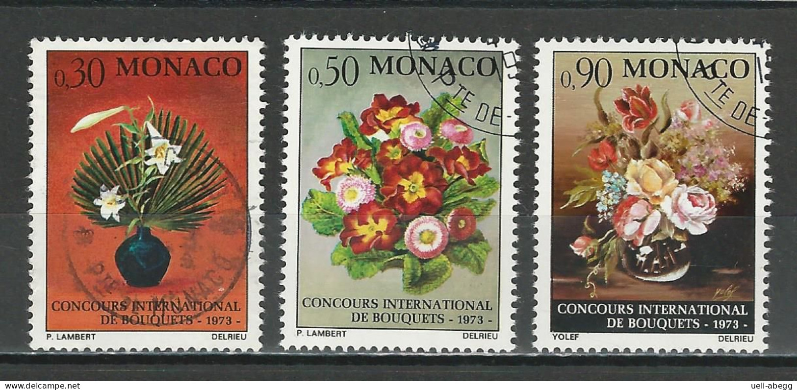 Monaco Mi 1068-70 O Used - Used Stamps