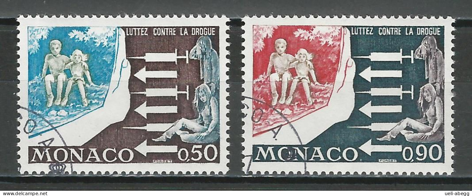 Monaco Mi 1107-08 O Used - Used Stamps