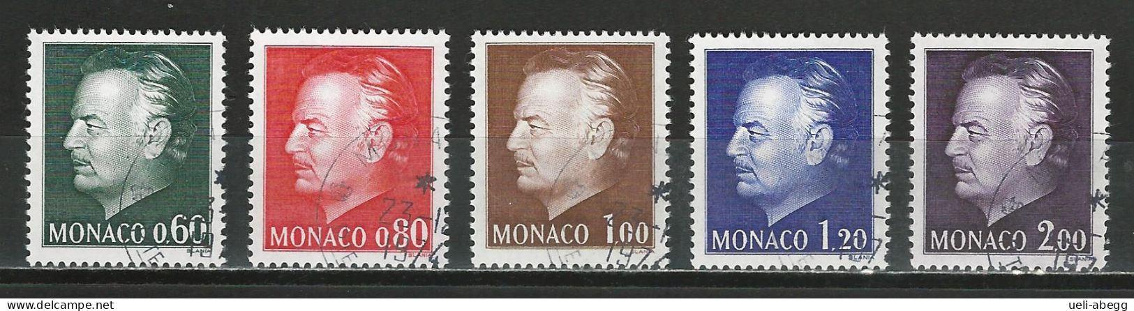 Monaco Mi 1143-47 O Used - Used Stamps