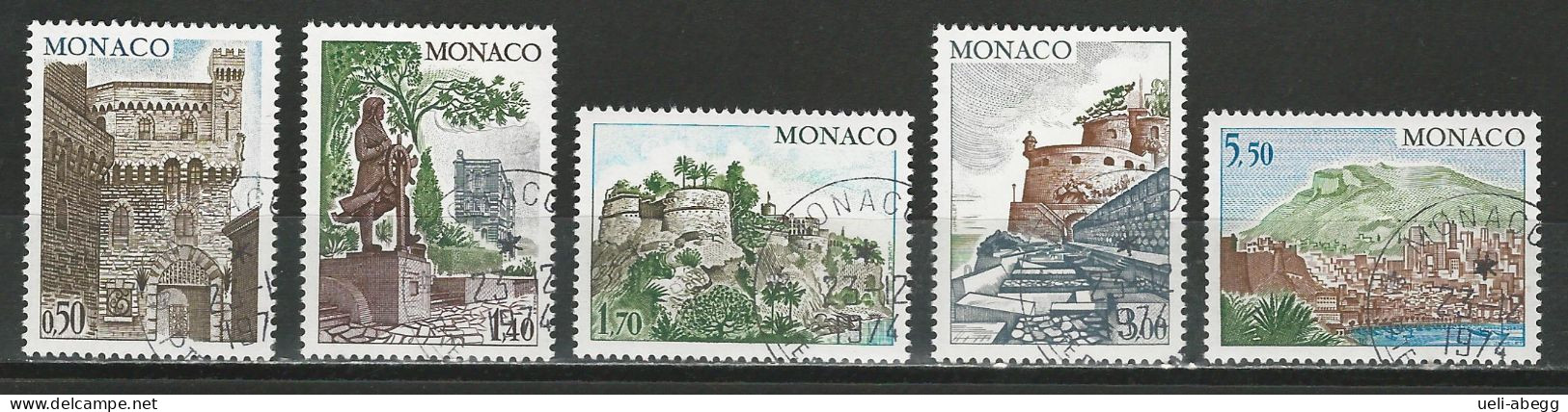 Monaco Mi 1149-53 O Used - Used Stamps