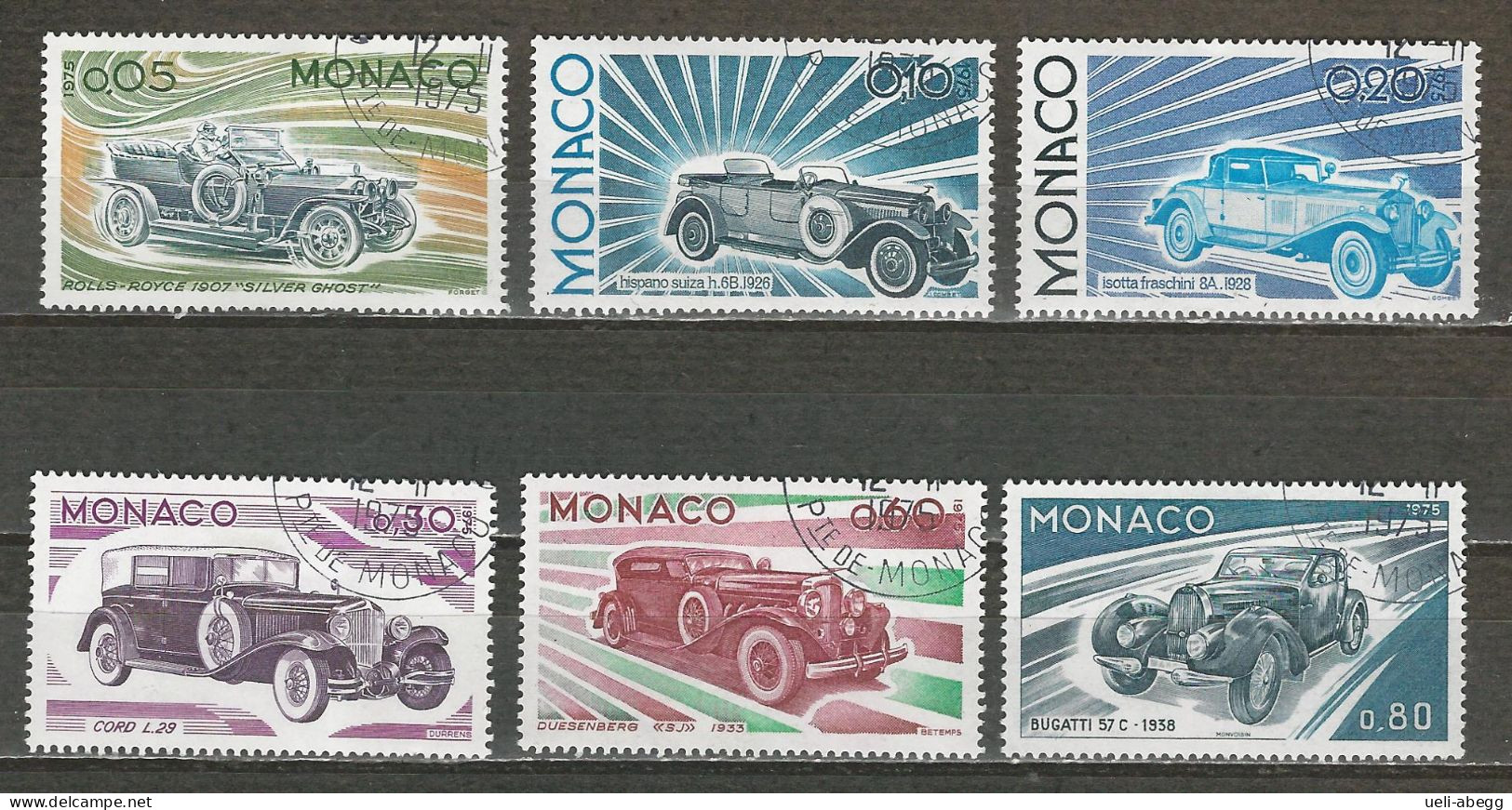 Monaco Mi 1191-94, 1196-1201 O Used - Usados