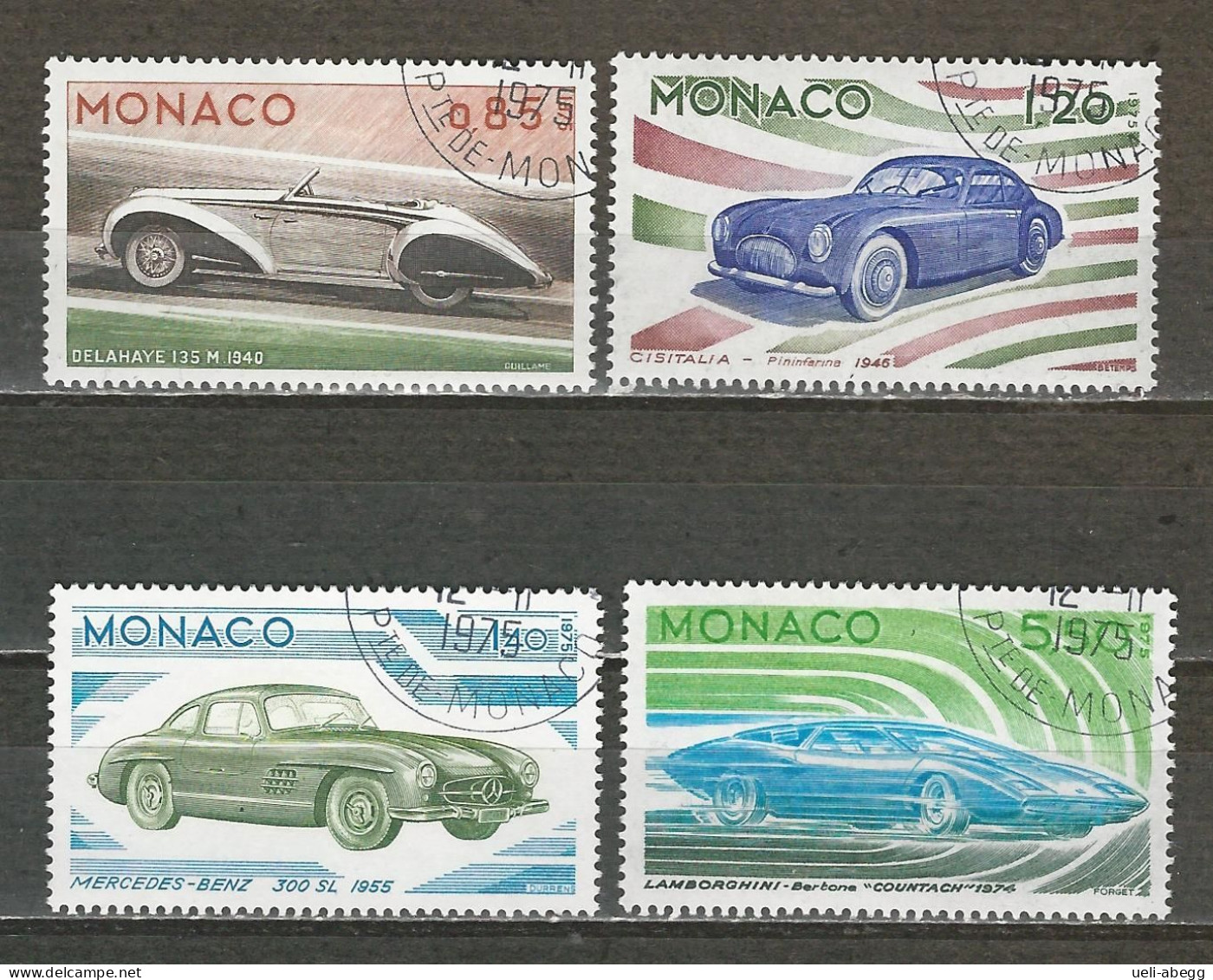 Monaco Mi 1191-94, 1196-1201 O Used - Usados