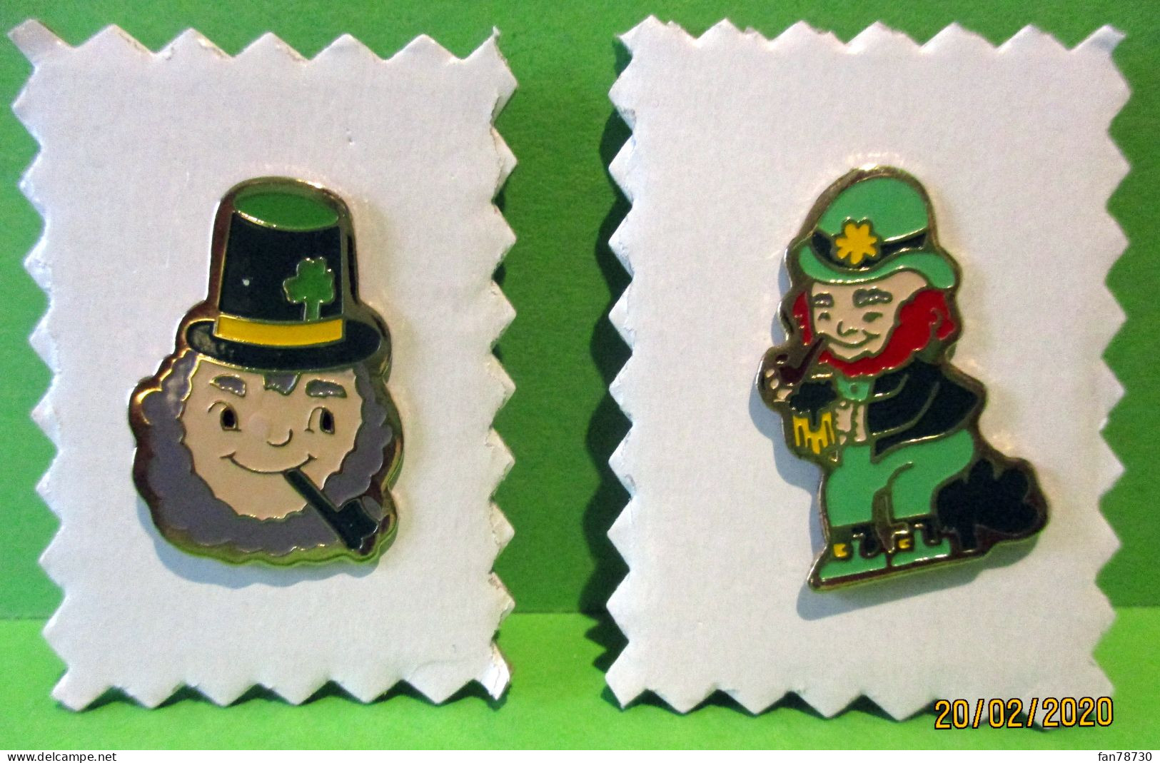 Pin's  Irlande X 3 - Luke Of The Irish Et 2 Personnages (2 Photos) - - Bier