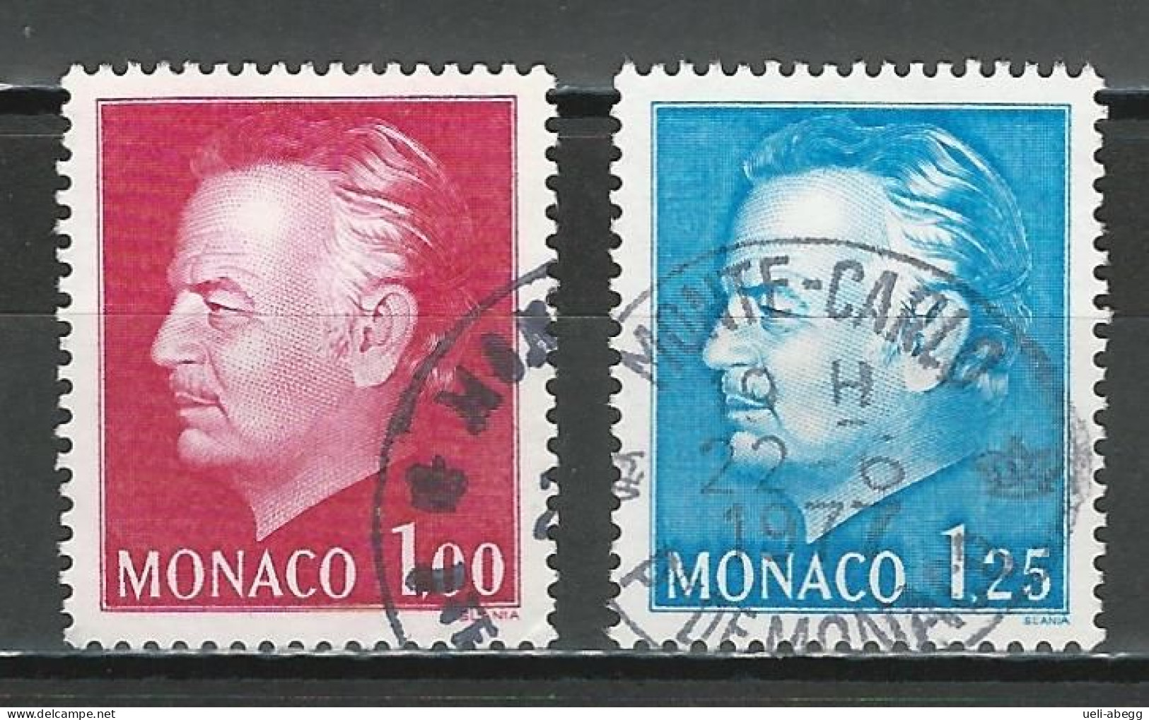 Monaco Mi 1252, 1253 O Used - Used Stamps