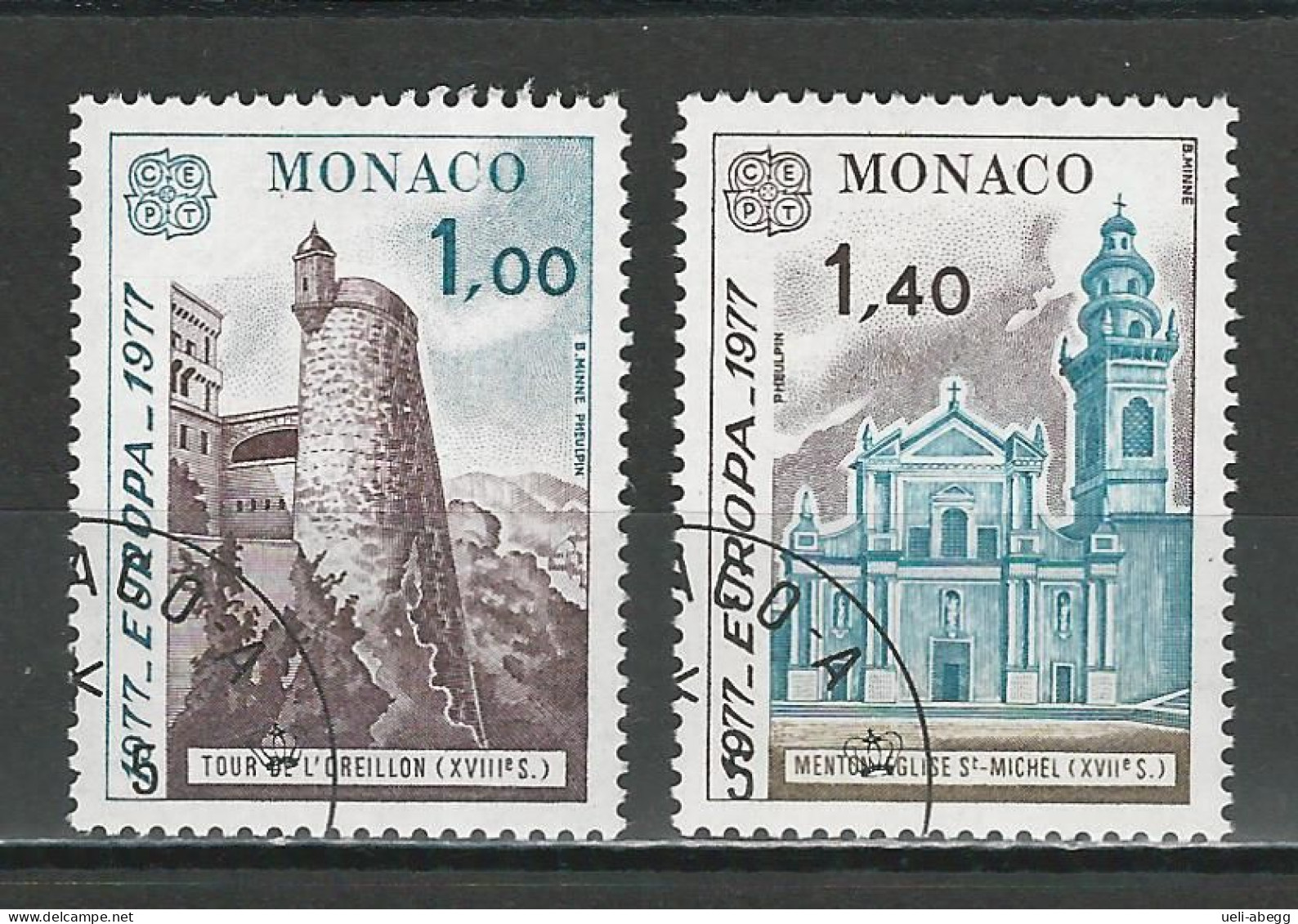 Monaco Mi 1273-74 O Used - Gebruikt