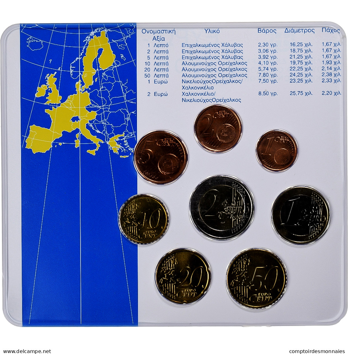 Grèce, Coffret, 2003, BU, FDC - Griekenland