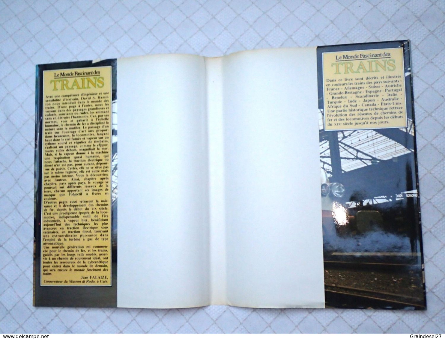 Le Monde Fascinant Des Trains De David S. Hamilton Editions Grund 1977 - Ferrocarril & Tranvías