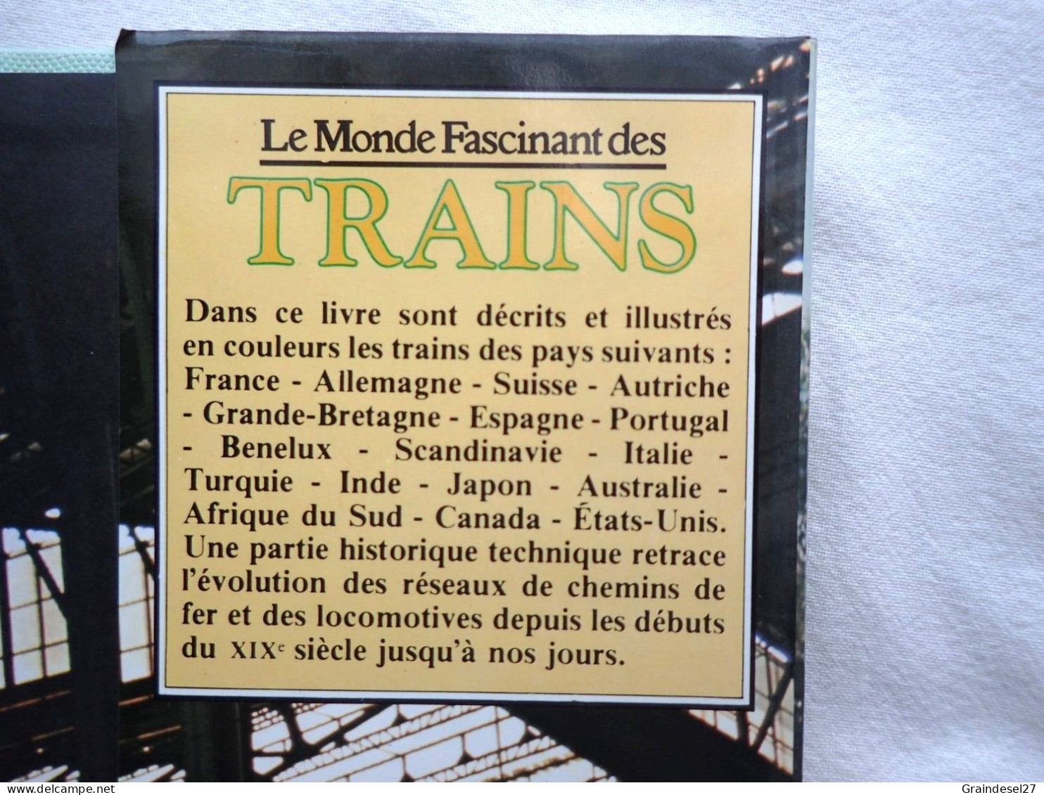Le Monde Fascinant Des Trains De David S. Hamilton Editions Grund 1977 - Ferrocarril & Tranvías