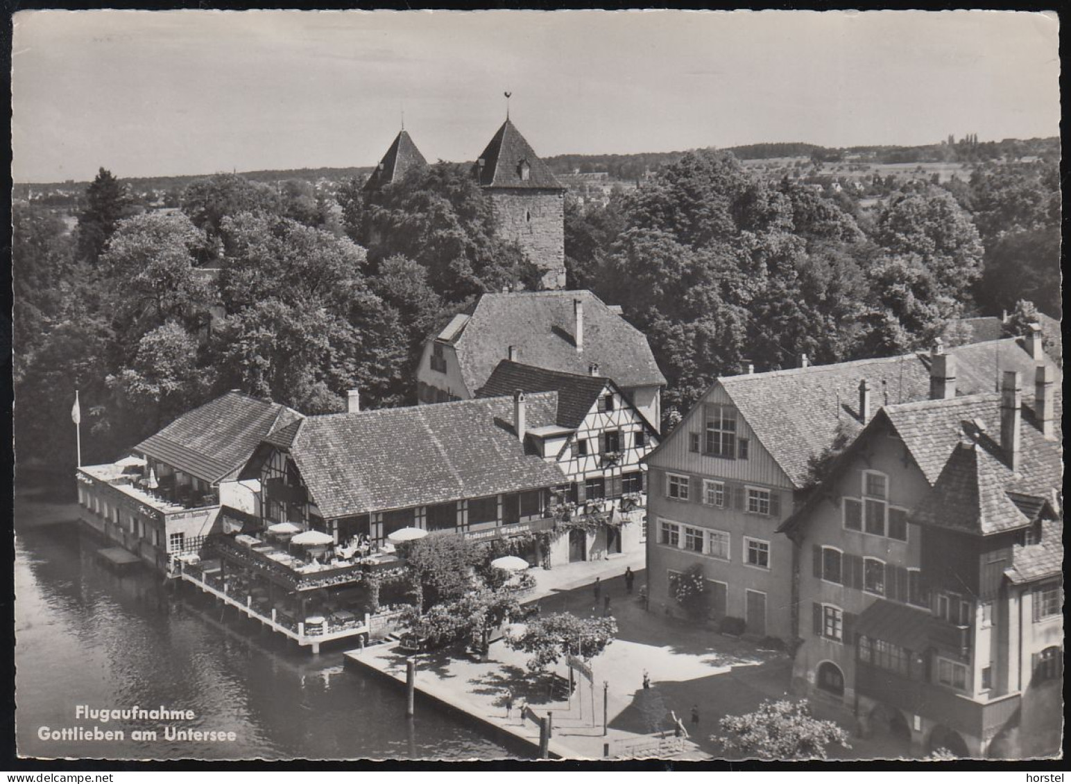 Schweiz - 8274 Gottlieben Am Untersee - Restaurant - Alte Flugaufnahme - Gottlieben