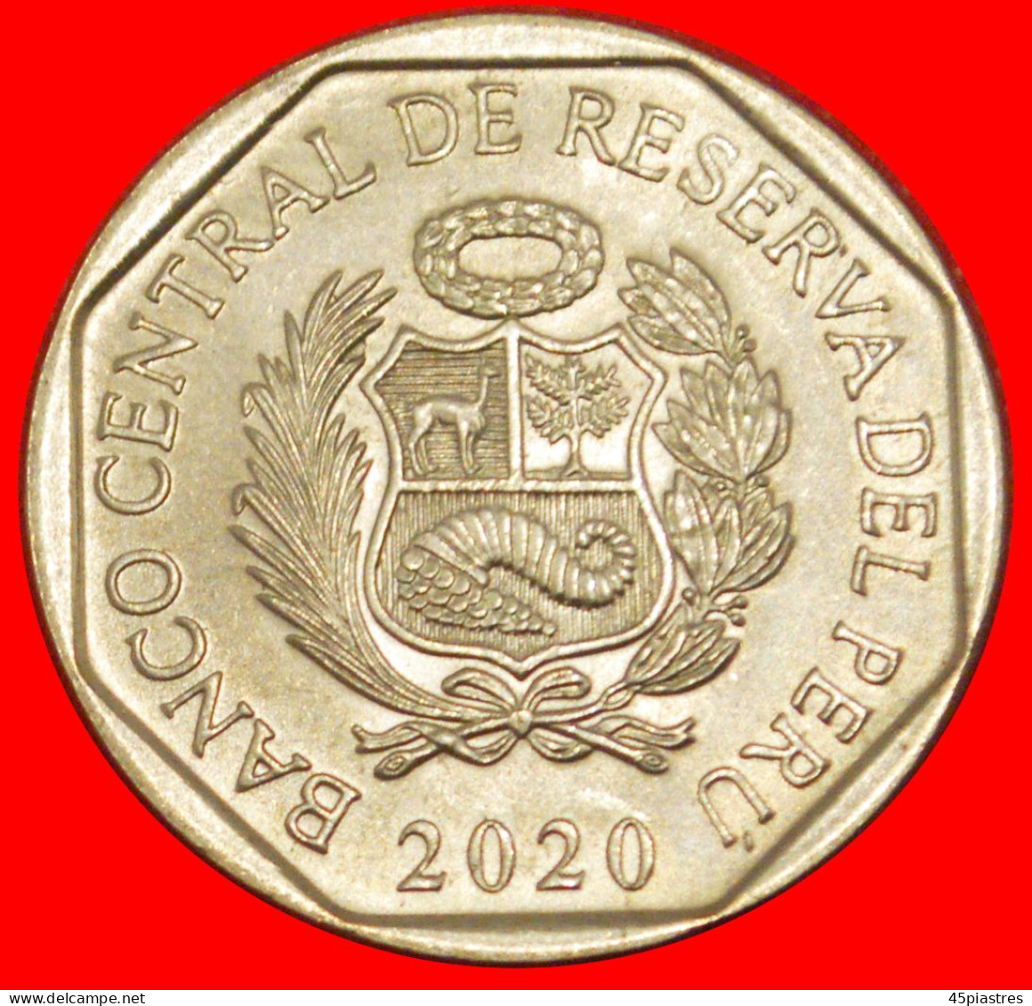 * INDEPENDENCE 1821-2021: PERU  1 SOL 2020 SILVA (1776-1840) UNC MINT LUSTRE!· LOW START ·  NO RESERVE! - Peru