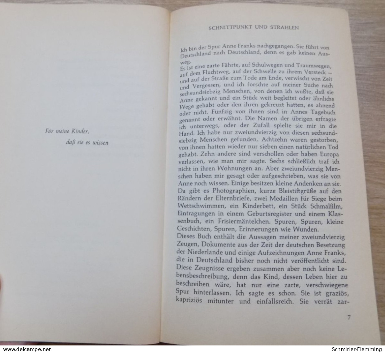 Anne Frank Spur Eines Kindes, Fischer Verlag, 1993, 158 Seiten Als Taschenbuchausgabe Gebunden, II - Autori Tedeschi