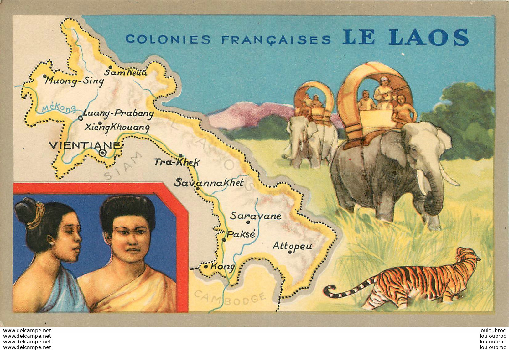 LAOS COLONIE FRANCAISE PUBLICITE PRODUITS LION NOIR - Laos