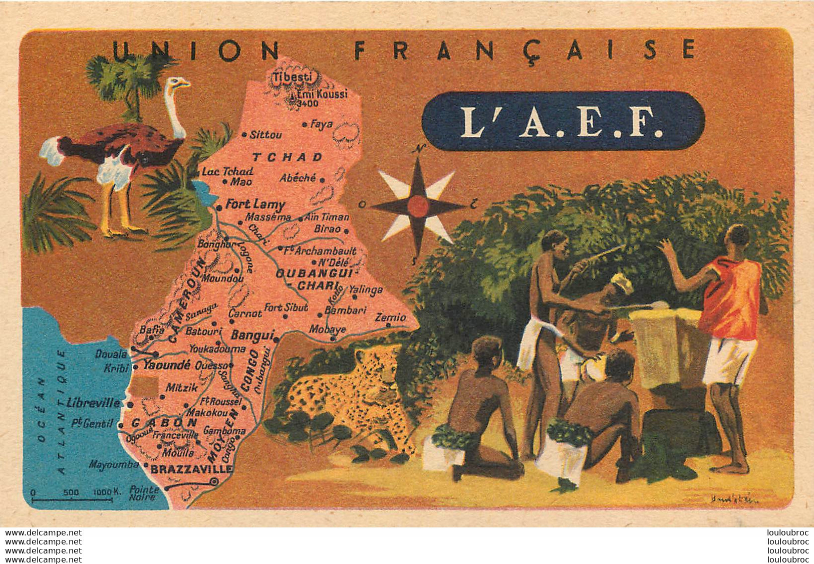 AFRIQUE EQUATORIALE FRANCAISE UNION  FRANCAISE PUBLICITE PRODUITS DU LION NOIR - Non Classificati