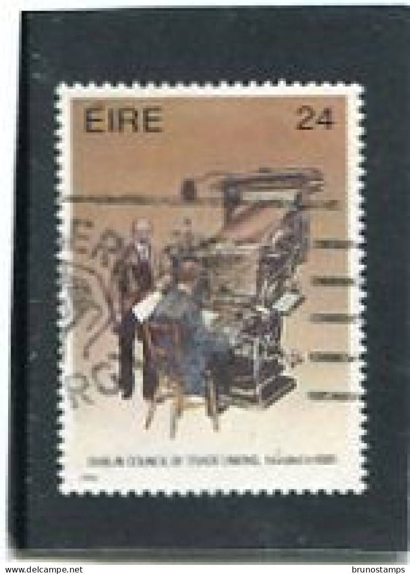 IRELAND/EIRE - 1986  24p  COUNCIL OF TRADE UNIONS  FINE USED - Oblitérés